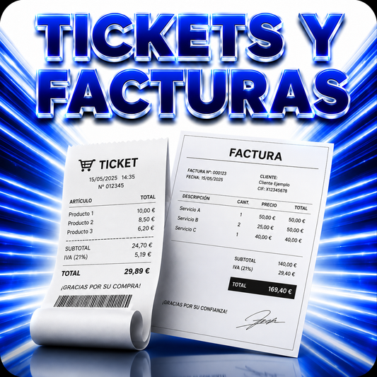 +90 TICKETS Y FACTURAS
